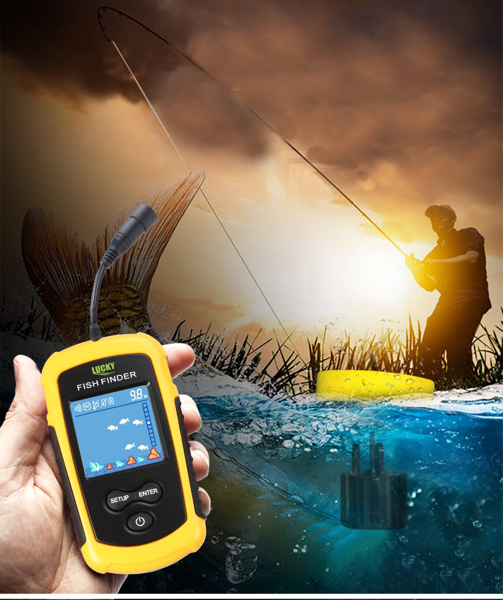 Portable Sonar Fish Finder W Alarm