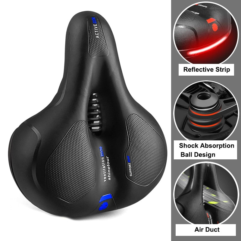 Hollow Breathable Absorbing Bicycle Saddle