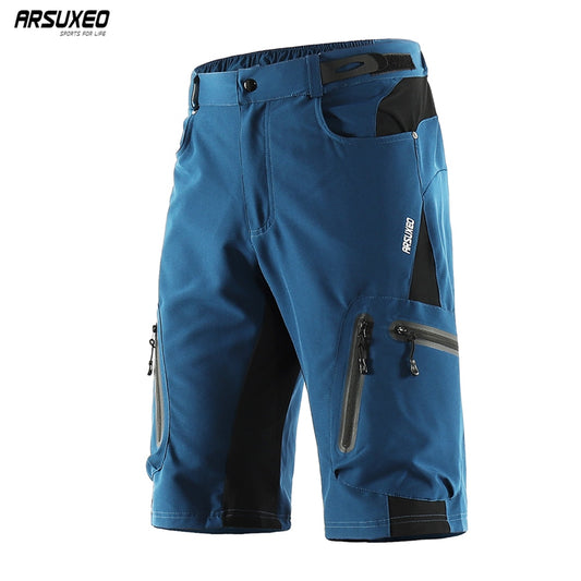Men ARSUXEO Water Resistant Mountain Bike Shorts