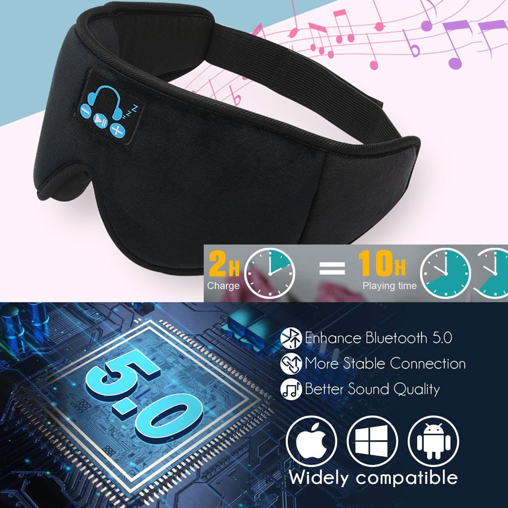 3D Bluetooth Headset w/ Mic for ios & Android